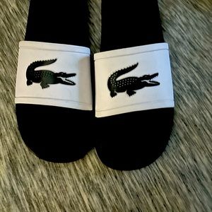 New Lacoste slides perfect condition